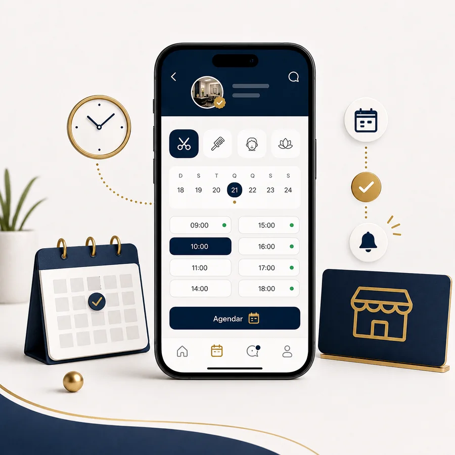Sistemas digitais para agenda, atendimento, cardápio e pagamento